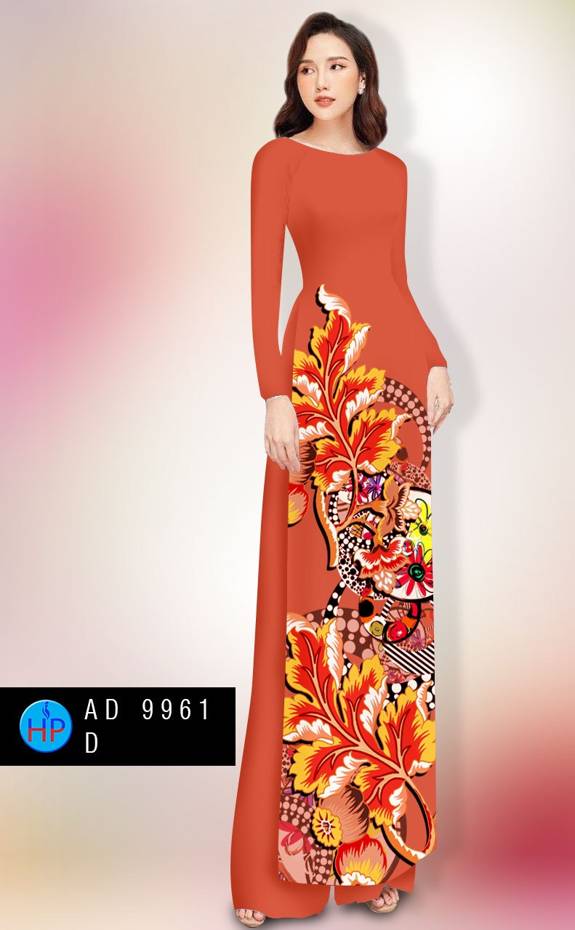Vải Áo Dài In Hình Lá Vừa Ra AD 9961 52 Vải Áo Dài In Hình Lá Vừa Ra AD 9961