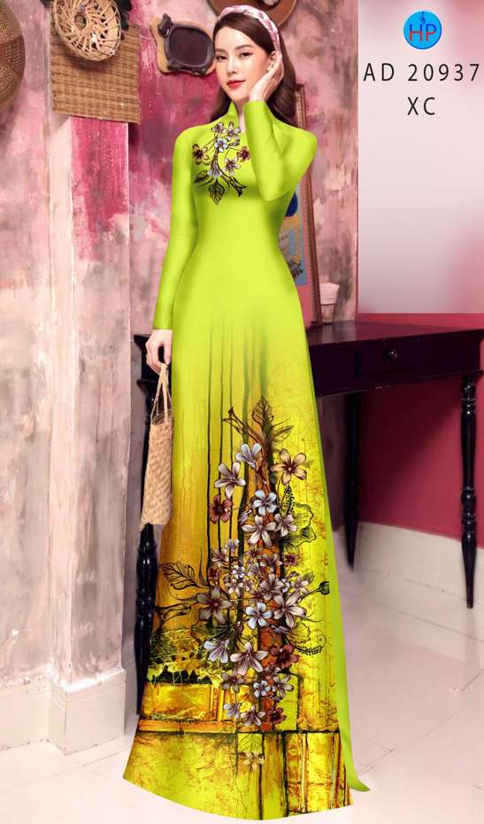 Vải Áo Dài Hoa In 3D Vừa Ra AD 20937 40 Vải Áo Dài Hoa In 3D Vừa Ra AD 20937