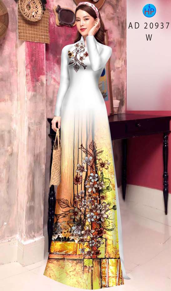 Vải Áo Dài Hoa In 3D Vừa Ra AD 20937 38 Vải Áo Dài Hoa In 3D Vừa Ra AD 20937