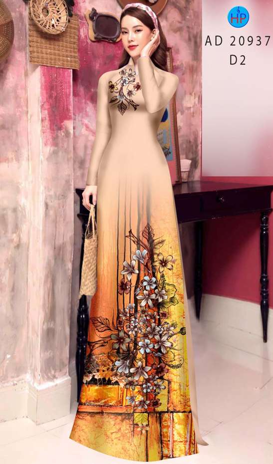 Vải Áo Dài Hoa In 3D Vừa Ra AD 20937 41 Vải Áo Dài Hoa In 3D Vừa Ra AD 20937