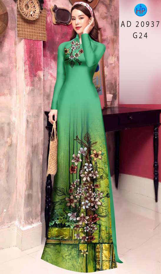 Vải Áo Dài Hoa In 3D Vừa Ra AD 20937 51 Vải Áo Dài Hoa In 3D Vừa Ra AD 20937