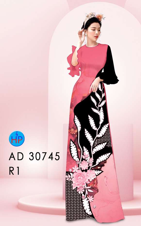 Vải Áo Dài Hoa In 3D Kiểu Mới AD 30745
