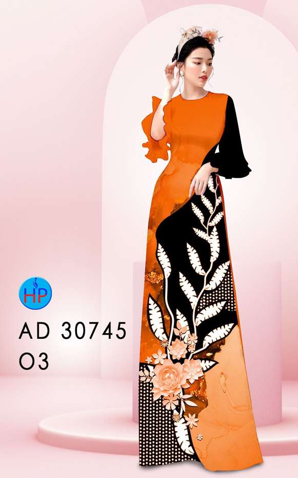 Vải Áo Dài Hoa In 3D Kiểu Mới AD 30745