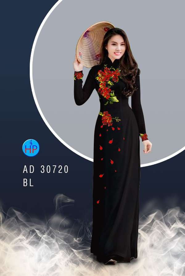Vải Áo Dài Hoa Phượng Mới Ra AD 30720