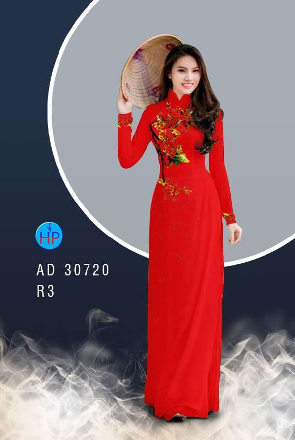 Vải Áo Dài Hoa Phượng Mới Ra AD 30720