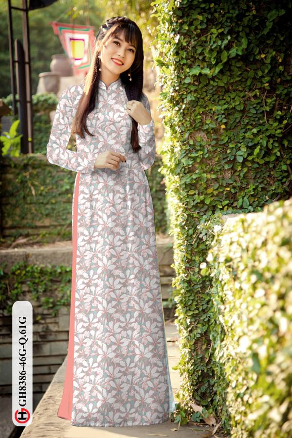 Vải Áo Dài Hoa Đều Mới Ra AD GH8386