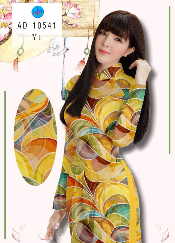 Vải Áo Dài Hoa Văn Độc Đáo AD 10541