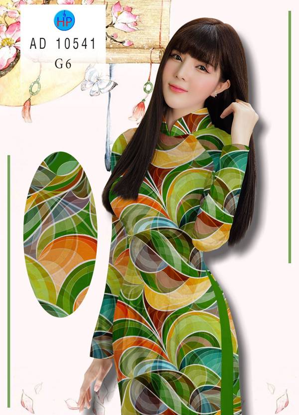 Vải Áo Dài Hoa Văn Độc Đáo AD 10541