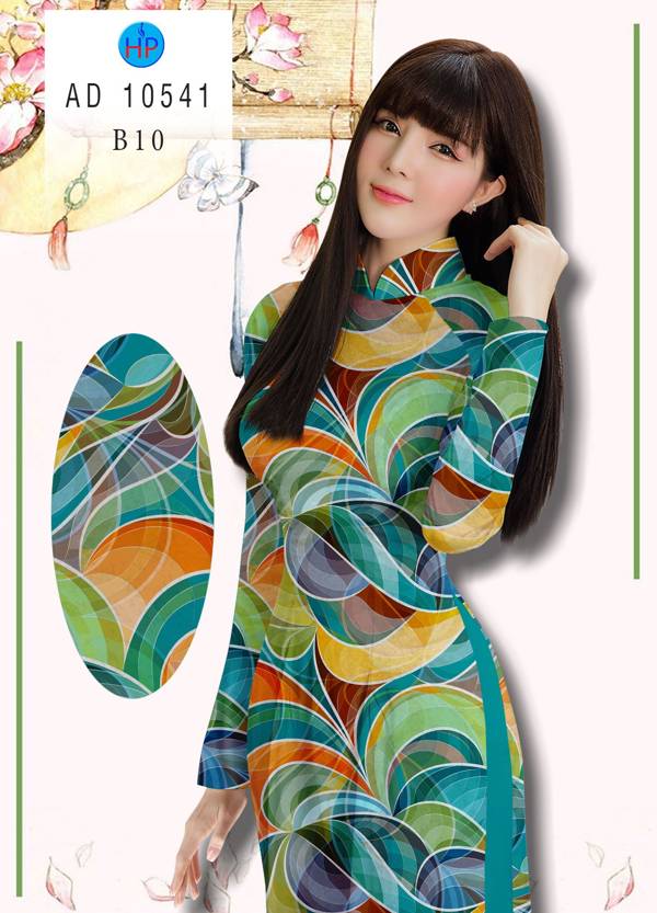 Vải Áo Dài Hoa Văn Độc Đáo AD 10541
