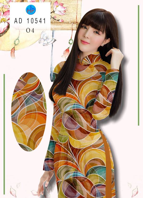 Vải Áo Dài Hoa Văn Độc Đáo AD 10541