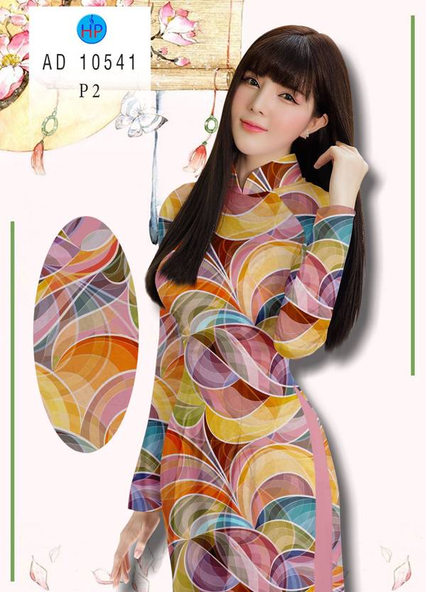 Vải Áo Dài Hoa Văn Độc Đáo AD 10541