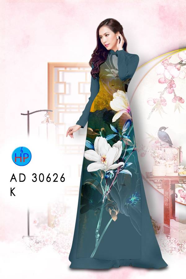 Vải Áo Dài Hoa In 3D Mới Ra AD 30626 37 Vải Áo Dài Hoa In 3D Mới Ra AD 30626