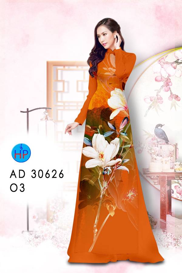 Vải Áo Dài Hoa In 3D Mới Ra AD 30626 43 Vải Áo Dài Hoa In 3D Mới Ra AD 30626