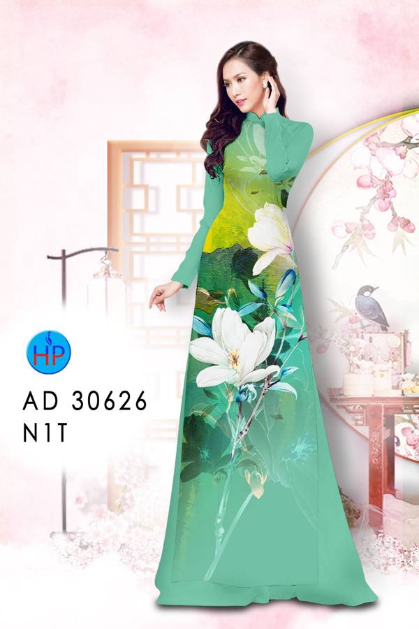 Vải Áo Dài Hoa In 3D Mới Ra AD 30626 46 Vải Áo Dài Hoa In 3D Mới Ra AD 30626
