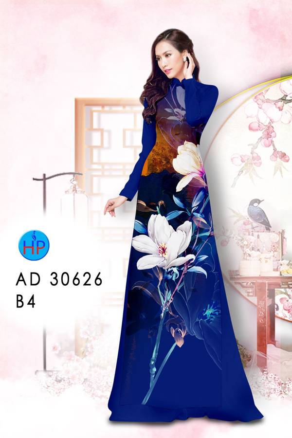Vải Áo Dài Hoa In 3D Mới Ra AD 30626 49 Vải Áo Dài Hoa In 3D Mới Ra AD 30626