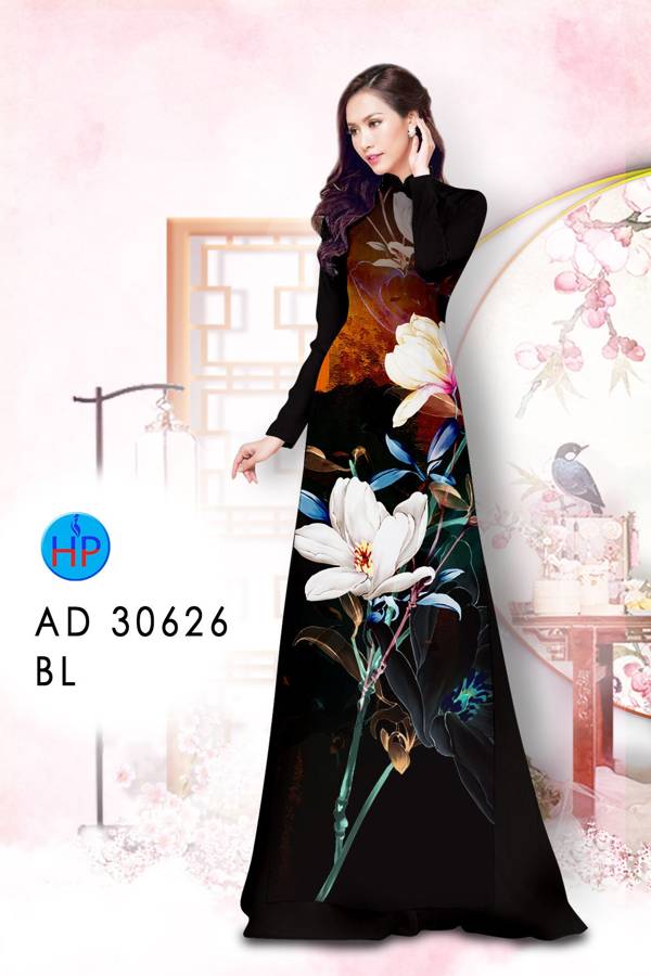 Vải Áo Dài Hoa In 3D Mới Ra AD 30626 50 Vải Áo Dài Hoa In 3D Mới Ra AD 30626