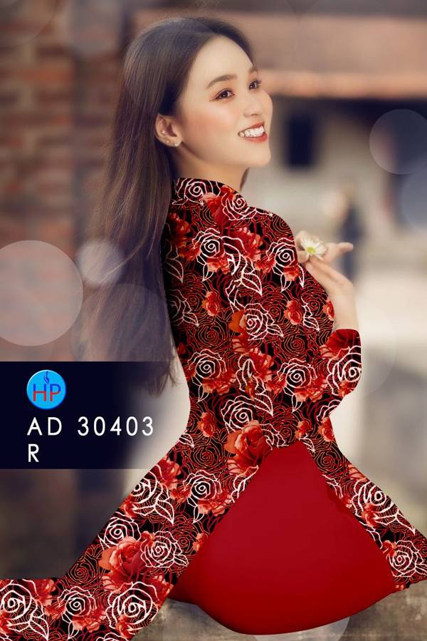 Vải Áo Dài Hoa Hồng Đều Mới Ra AD 30403