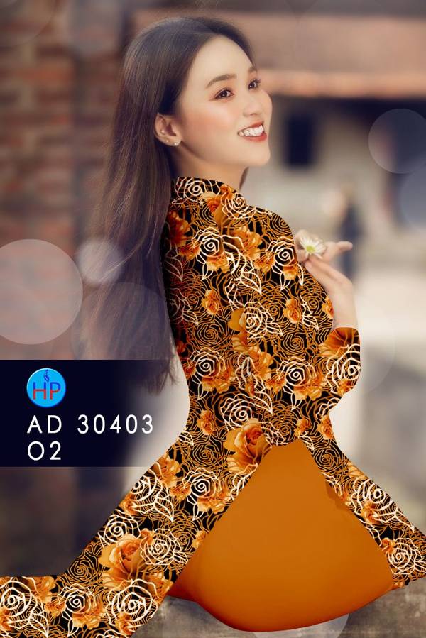 Vải Áo Dài Hoa Hồng Đều Mới Ra AD 30403