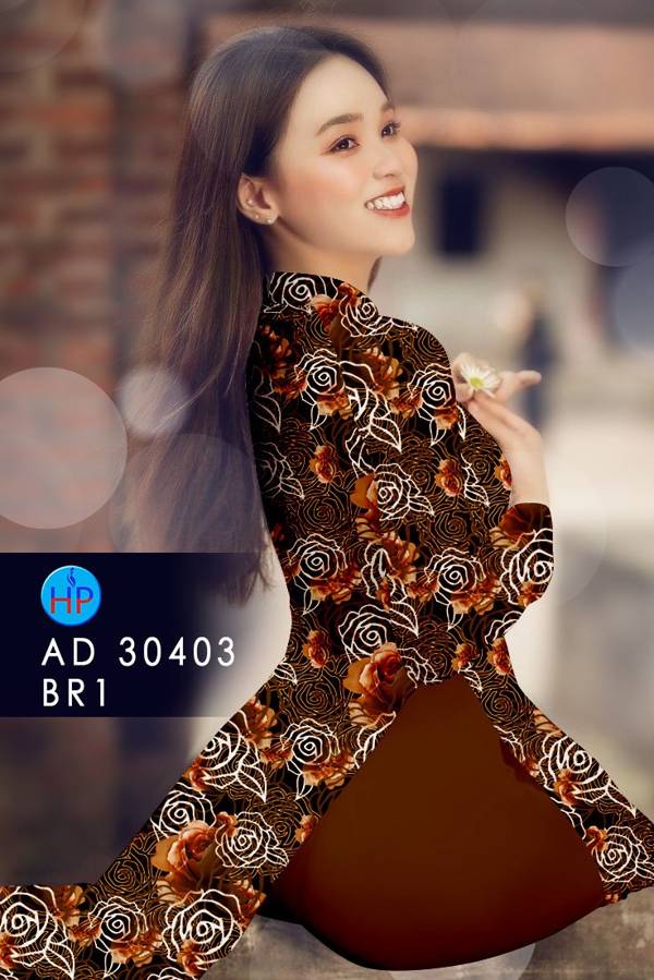 Vải Áo Dài Hoa Hồng Đều Mới Ra AD 30403