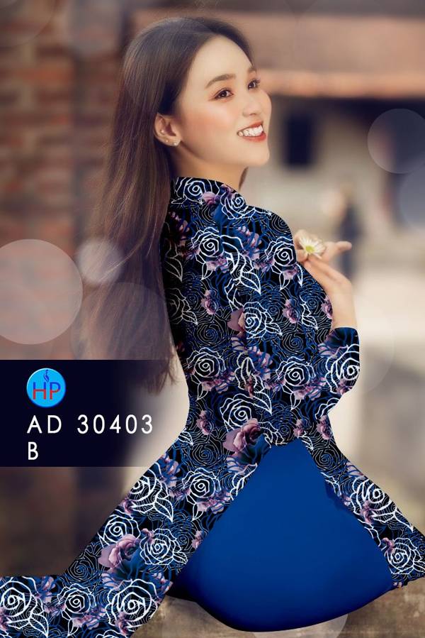 Vải Áo Dài Hoa Hồng Đều Mới Ra AD 30403