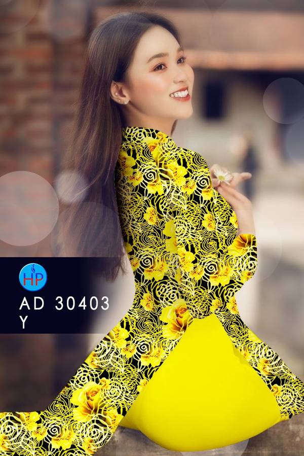 Vải Áo Dài Hoa Hồng Đều Mới Ra AD 30403