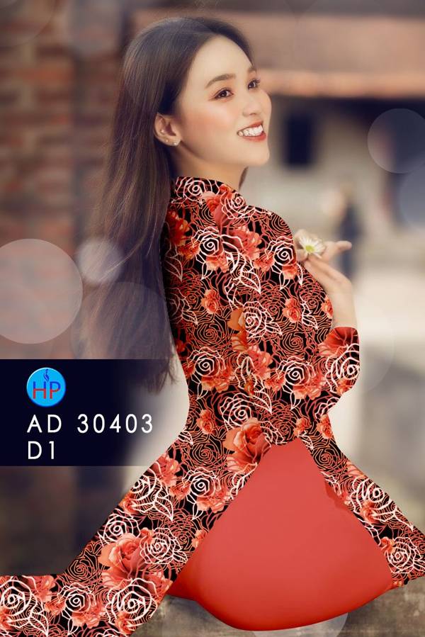 Vải Áo Dài Hoa Hồng Đều Mới Ra AD 30403