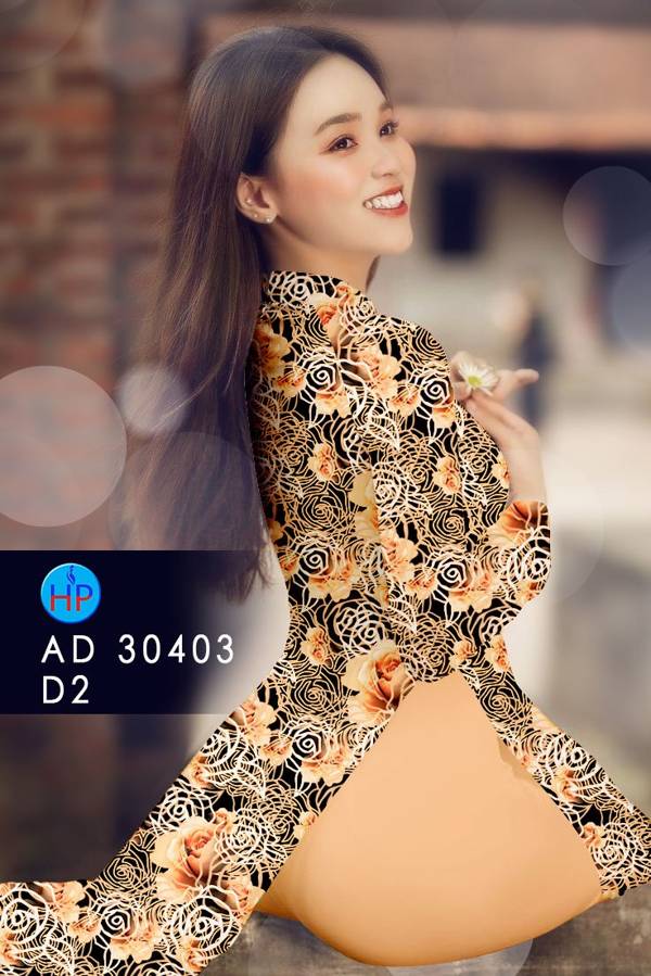Vải Áo Dài Hoa Hồng Đều Mới Ra AD 30403
