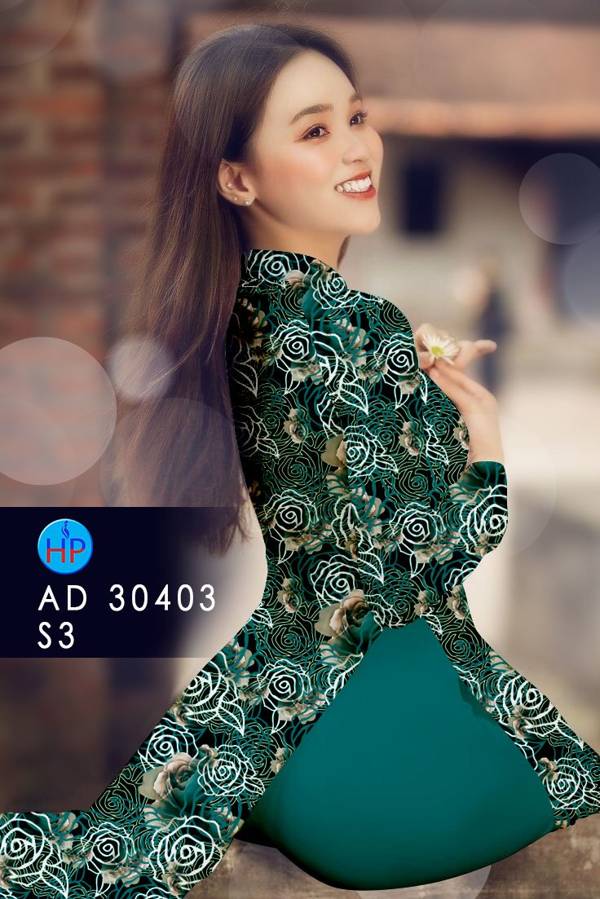 Vải Áo Dài Hoa Hồng Đều Mới Ra AD 30403