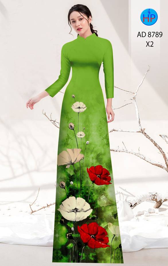 Vải Áo Dài Hoa In 3D Vừa Ra AD 8789 49 Vải Áo Dài Hoa In 3D Vừa Ra  AD 8789