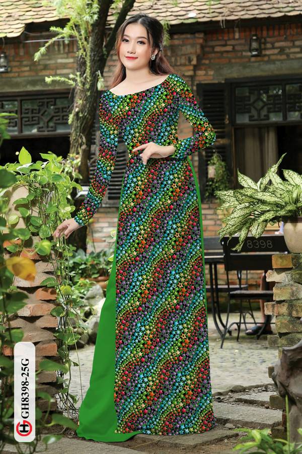 Vải Áo Dài Hoa Nhí Độc Đáo AD GH8398