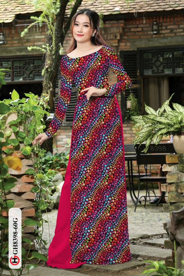 Vải Áo Dài Hoa Nhí Độc Đáo AD GH8398