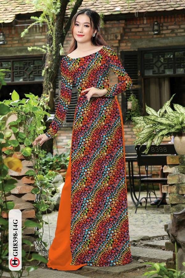 Vải Áo Dài Hoa Nhí Độc Đáo AD GH8398