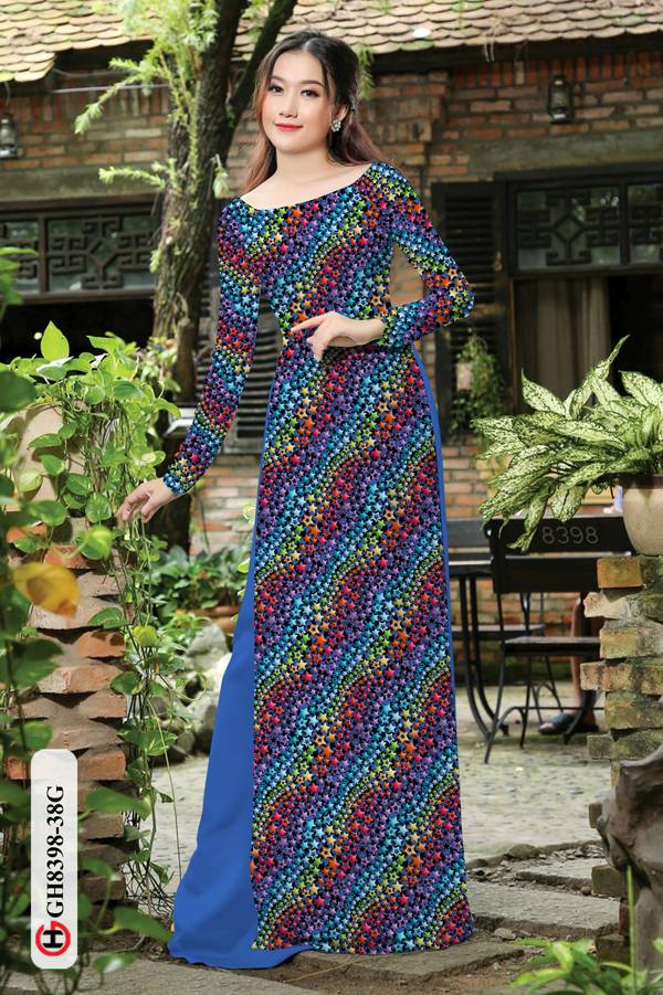 Vải Áo Dài Hoa Nhí Độc Đáo AD GH8398