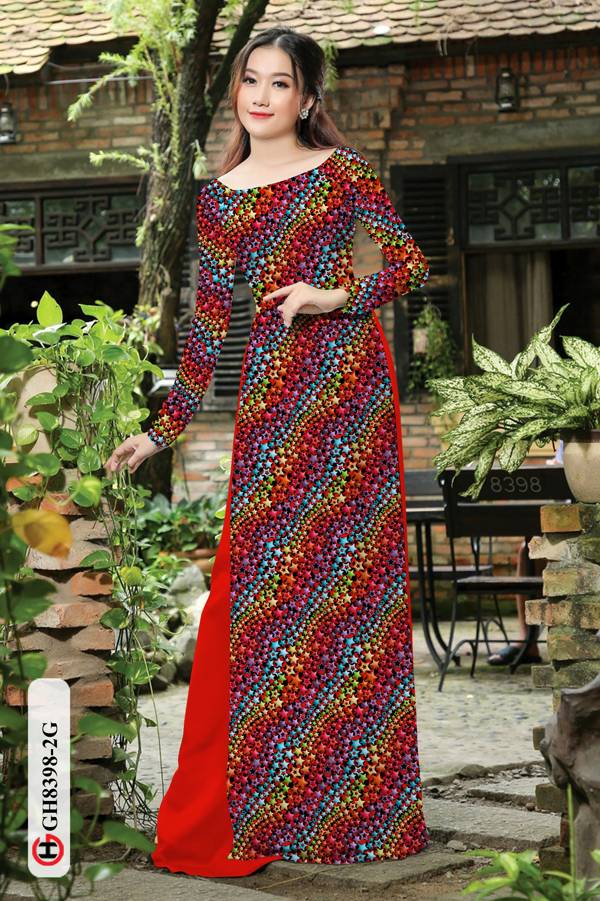 Vải Áo Dài Hoa Nhí Độc Đáo AD GH8398