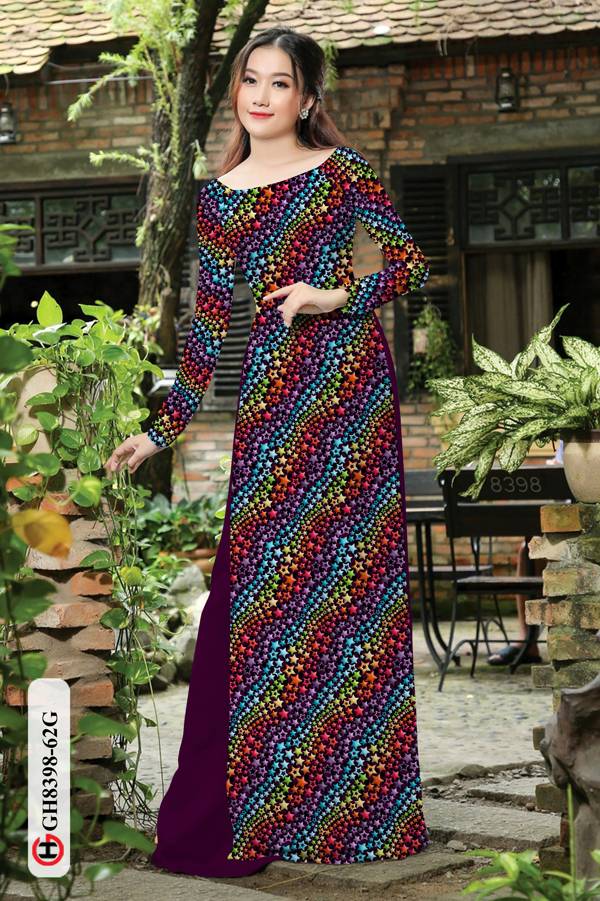 Vải Áo Dài Hoa Nhí Độc Đáo AD GH8398
