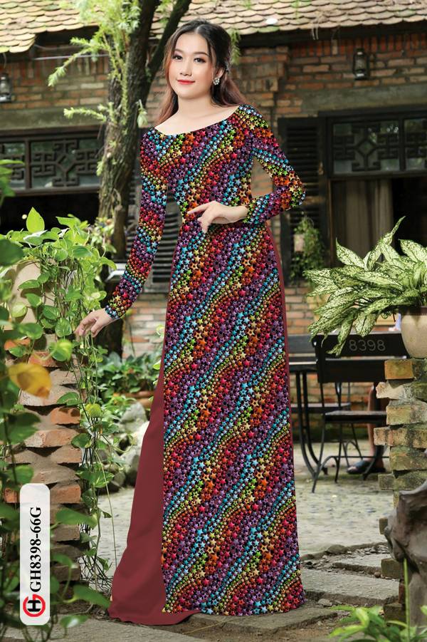 Vải Áo Dài Hoa Nhí Độc Đáo AD GH8398