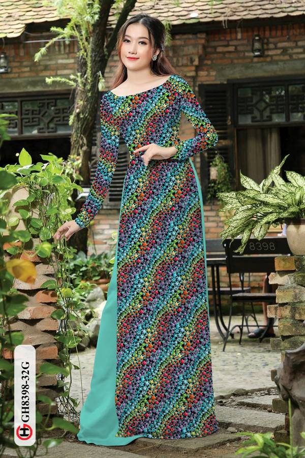 Vải Áo Dài Hoa Nhí Độc Đáo AD GH8398