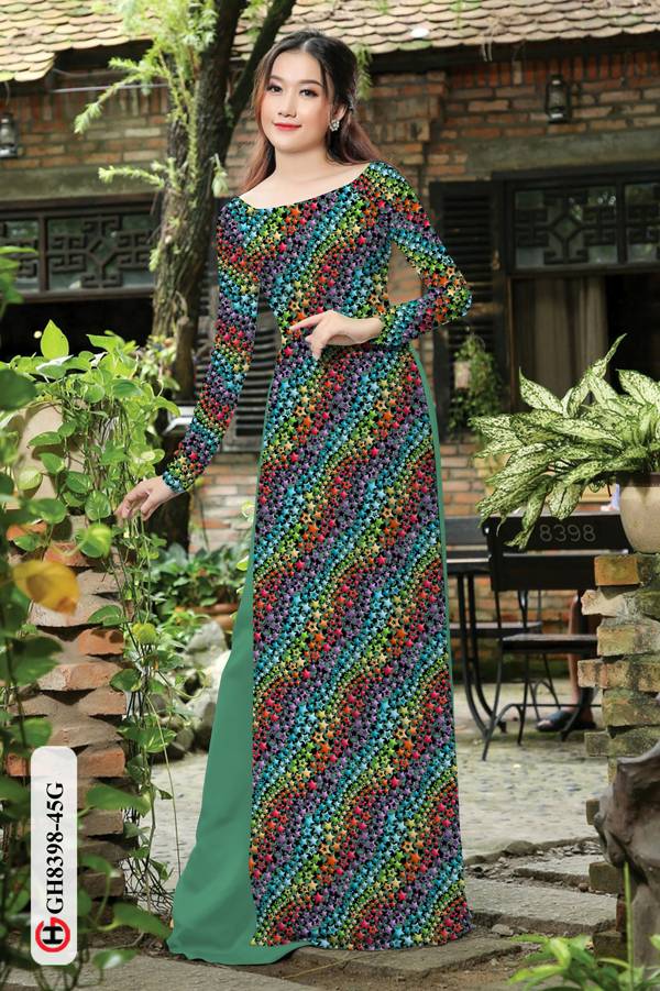 Vải Áo Dài Hoa Nhí Độc Đáo AD GH8398