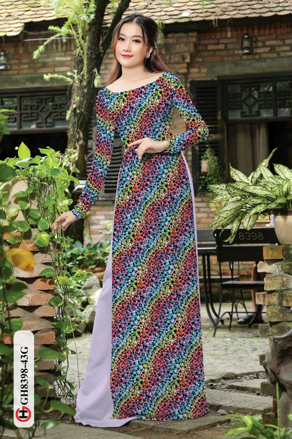 Vải Áo Dài Hoa Nhí Độc Đáo AD GH8398