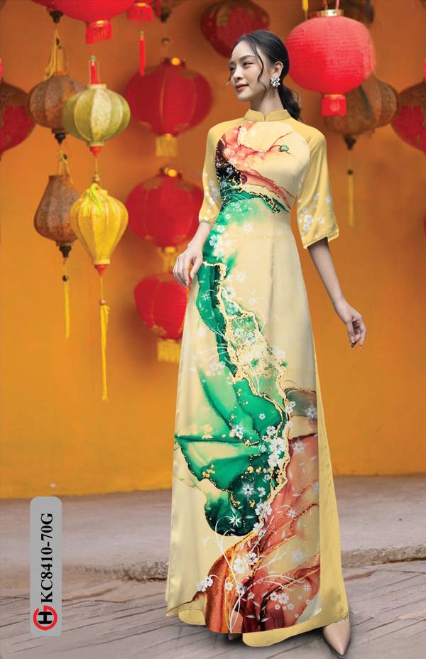 Vải Áo Dài Hoa In 3D Vừa Ra AD KC8410 39 Vải Áo Dài Hoa In 3D Vừa Ra  AD KC8410
