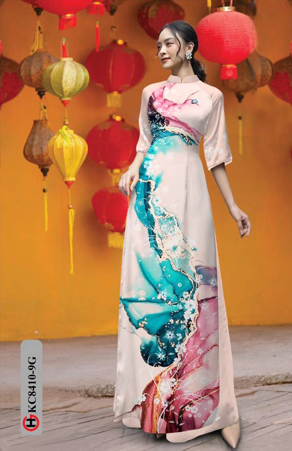 Vải Áo Dài Hoa In 3D Vừa Ra AD KC8410 42 Vải Áo Dài Hoa In 3D Vừa Ra  AD KC8410