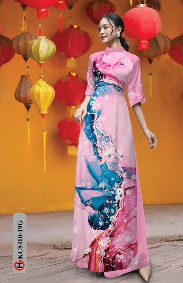 Vải Áo Dài Hoa In 3D Vừa Ra AD KC8410 44 Vải Áo Dài Hoa In 3D Vừa Ra  AD KC8410