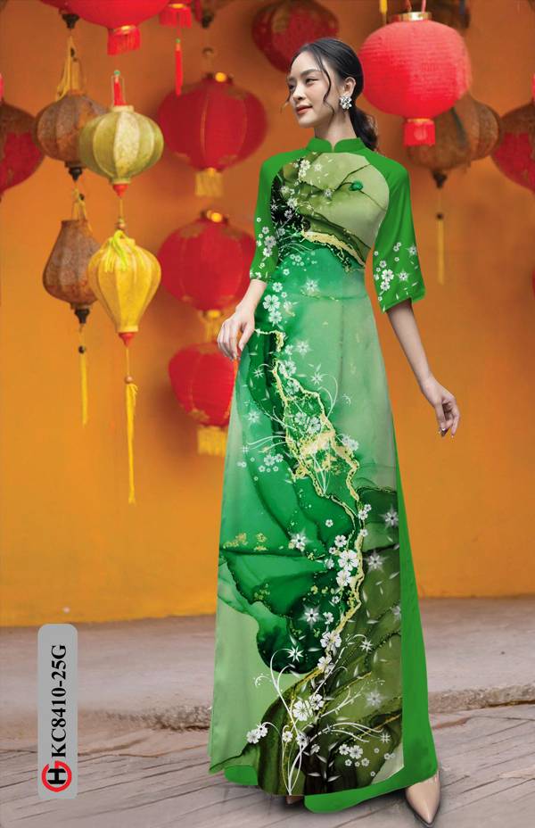 Vải Áo Dài Hoa In 3D Vừa Ra AD KC8410 46 Vải Áo Dài Hoa In 3D Vừa Ra  AD KC8410