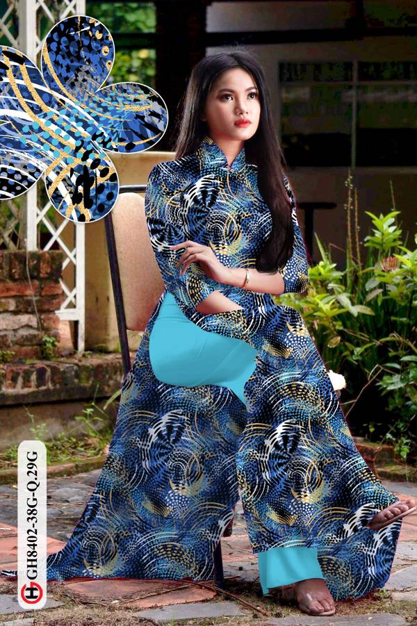 Vải Áo Dài Hoa Văn Thiết Kế 2021 AD GH8402 31 Vải Áo Dài Hoa Văn Thiết Kế 2021 AD GH8402