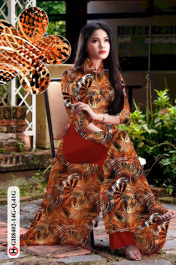 Vải Áo Dài Hoa Văn Thiết Kế 2021 AD GH8402 33 Vải Áo Dài Hoa Văn Thiết Kế 2021 AD GH8402