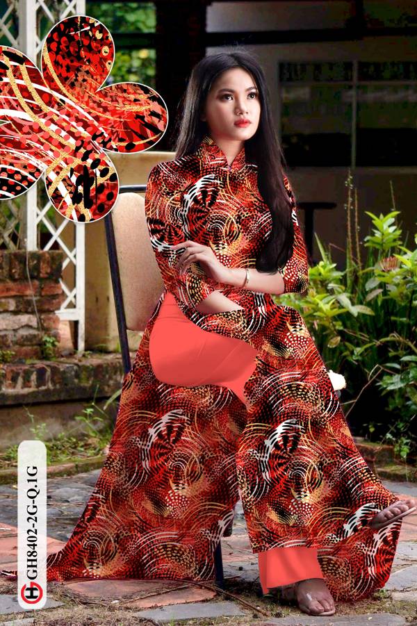 Vải Áo Dài Hoa Văn Thiết Kế 2021 AD GH8402 34 Vải Áo Dài Hoa Văn Thiết Kế 2021 AD GH8402