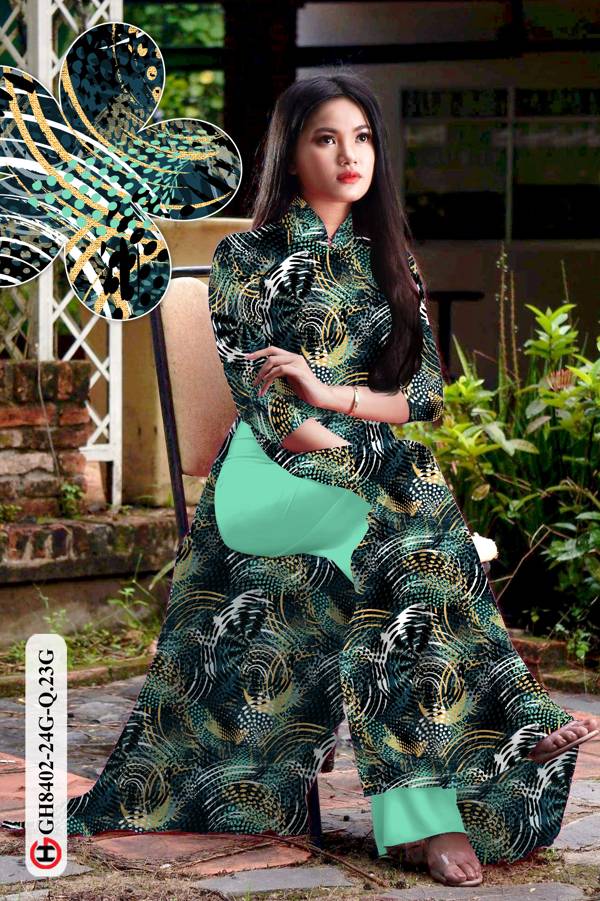 Vải Áo Dài Hoa Văn Thiết Kế 2021 AD GH8402 35 Vải Áo Dài Hoa Văn Thiết Kế 2021 AD GH8402