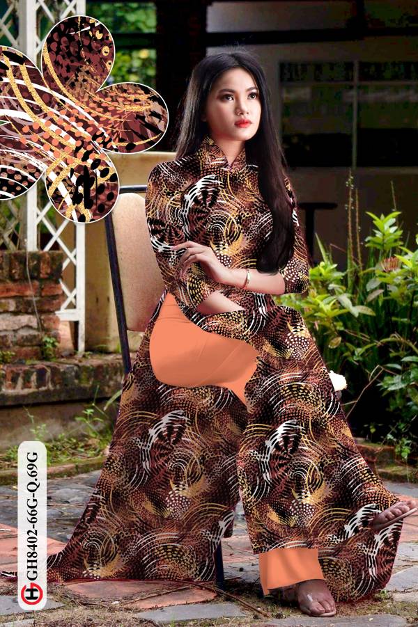 Vải Áo Dài Hoa Văn Thiết Kế 2021 AD GH8402 36 Vải Áo Dài Hoa Văn Thiết Kế 2021 AD GH8402