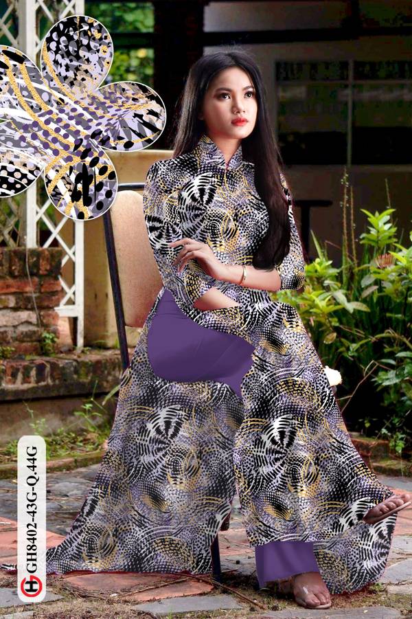 Vải Áo Dài Hoa Văn Thiết Kế 2021 AD GH8402 39 Vải Áo Dài Hoa Văn Thiết Kế 2021 AD GH8402