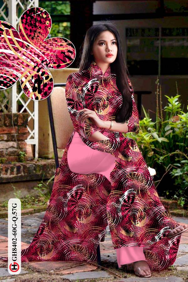 Vải Áo Dài Hoa Văn Thiết Kế 2021 AD GH8402 43 Vải Áo Dài Hoa Văn Thiết Kế 2021 AD GH8402